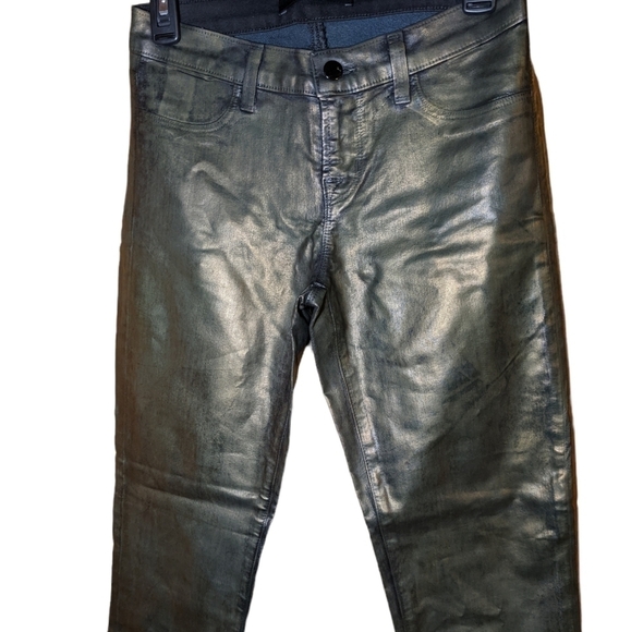 J Brand super skinny green coated jeans - Picture 6 of 15